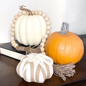 Natural Wooden Bead Garland with Jute Tassels